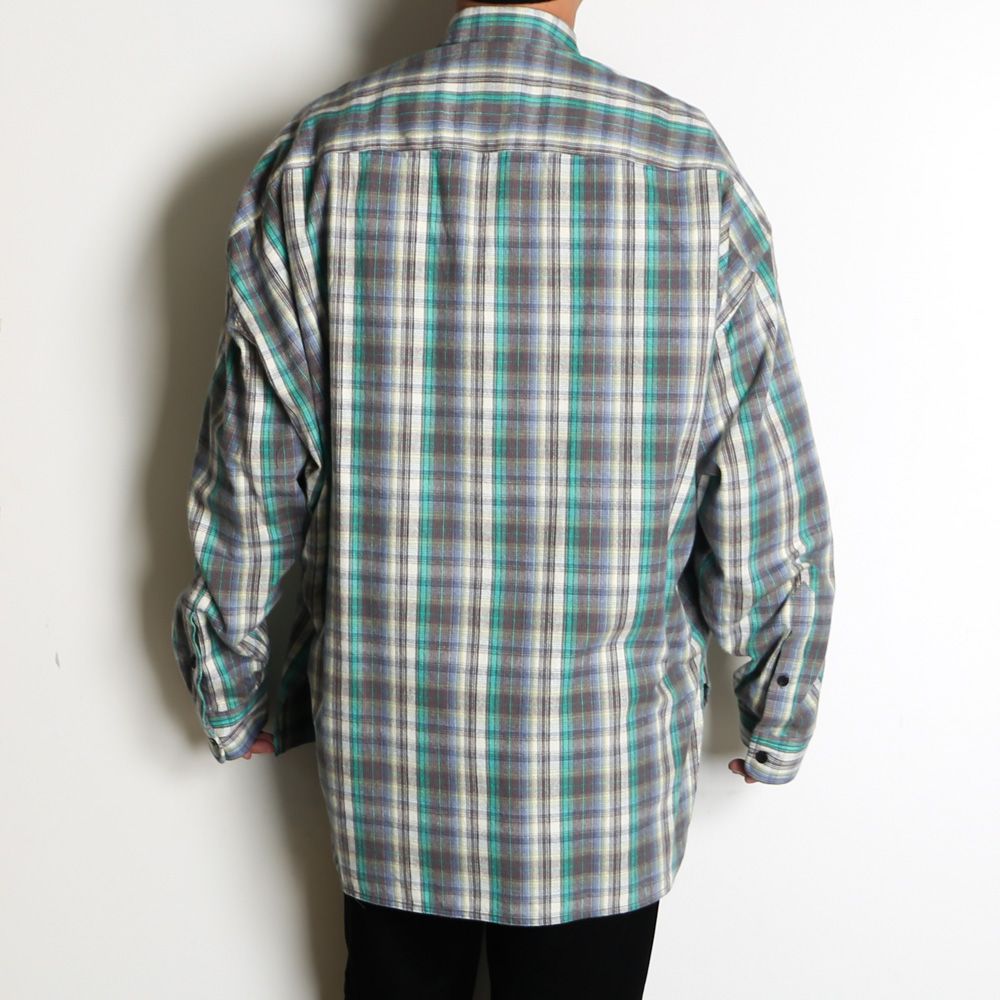 Check Long Sleeve Shirt - Green / チェック ロングスリーブ シャツ / J17SH186