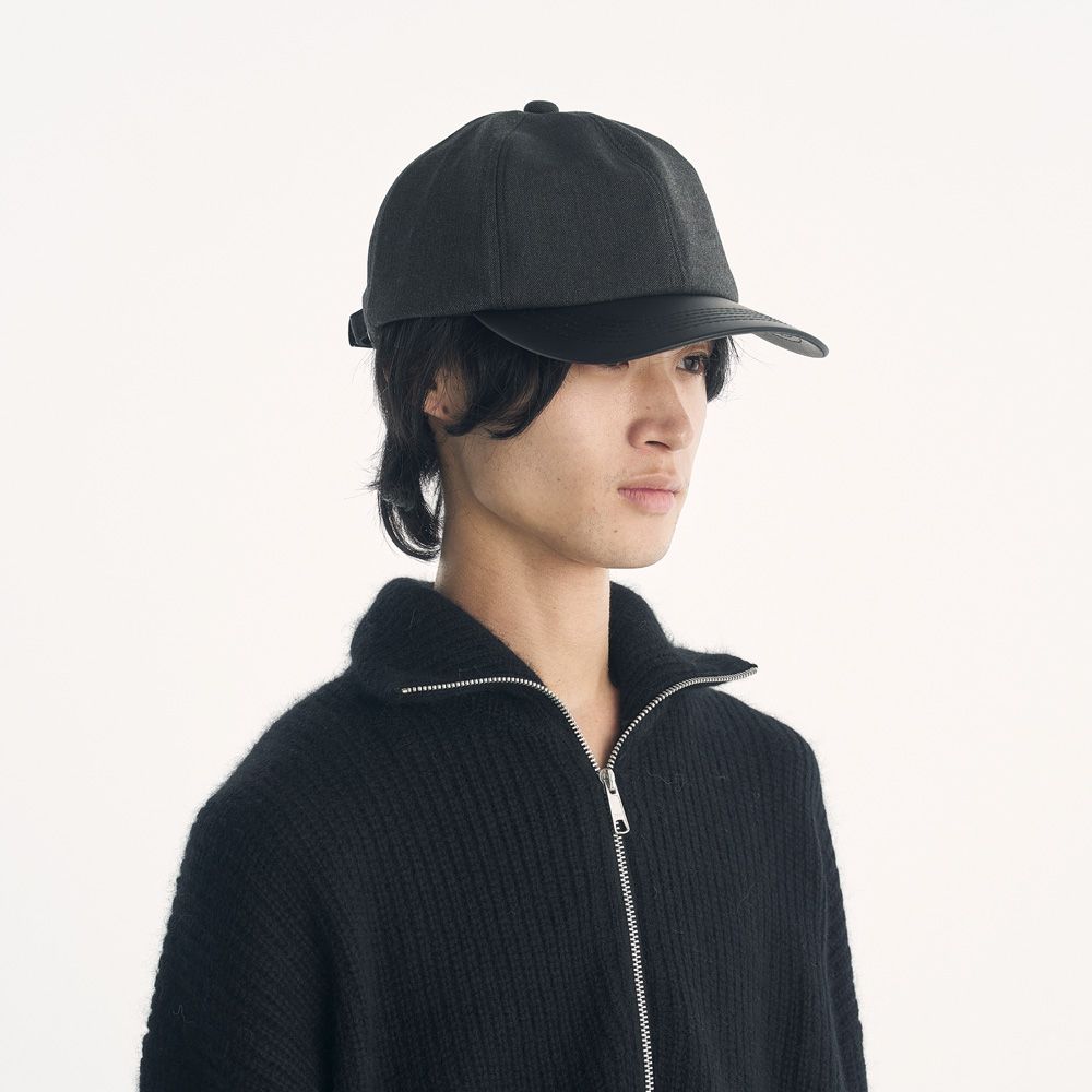 ×CA4LA / LEATHER B.B CAP - GREY / ベースボールキャップ / VTM-26-A-121