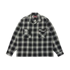 Ombre Check L/S Shirt (25aw) - BLK / オンブレチェックシャツ / HS-090325