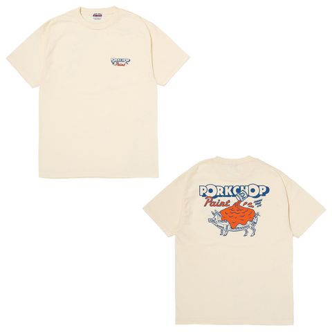PCP PORK TEE - CREAM / ショートスリーブTシャツ