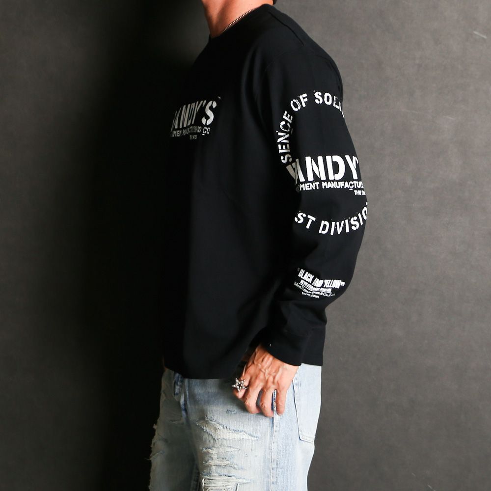 STAMP LOGO L/S TEE - BLACK / Tシャツ / 24'RTC-0802