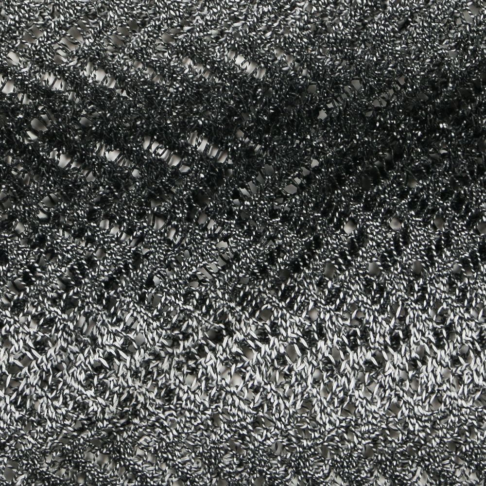 "Gradient-Striped Sheer Knit" Short Sleeve Knit - Black / グラデーション ニットトップ / TA26SS-KN047