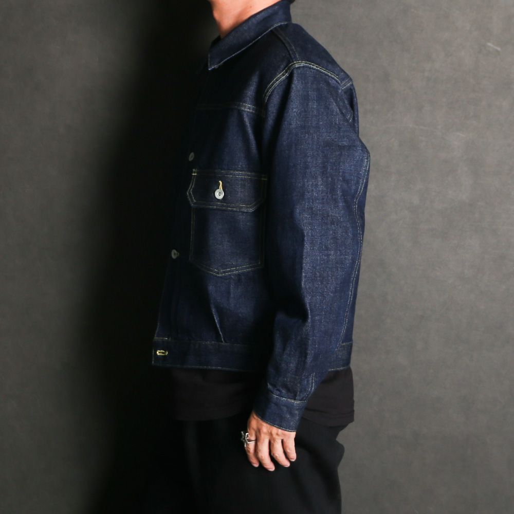 Type-1 Denim Jacket - Indigo O.W / オーガニックコットン 13.5oz セルビッチデニム - TYPE-1 デニムジャケット / M26C07BL01C