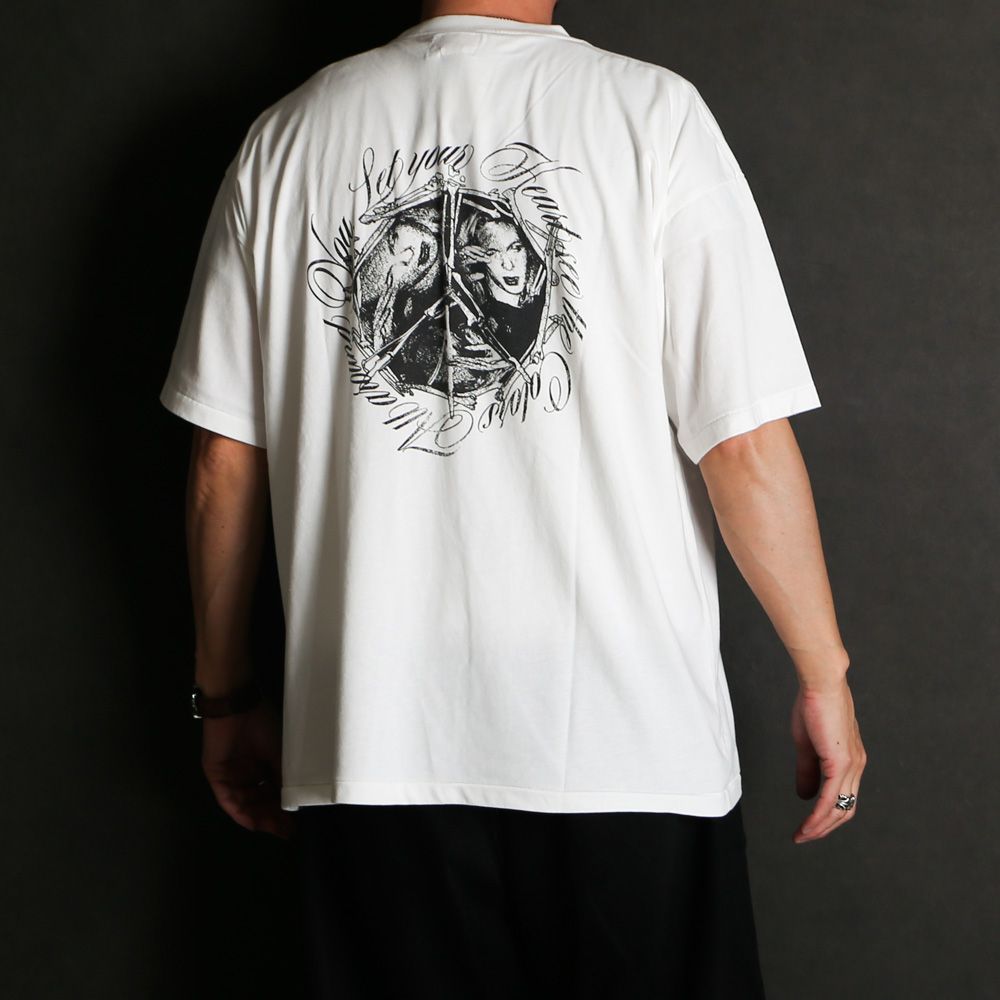 “SWEET SMILE” Tee T/C - WHITE / グラフィック Tシャツ / G16TS096