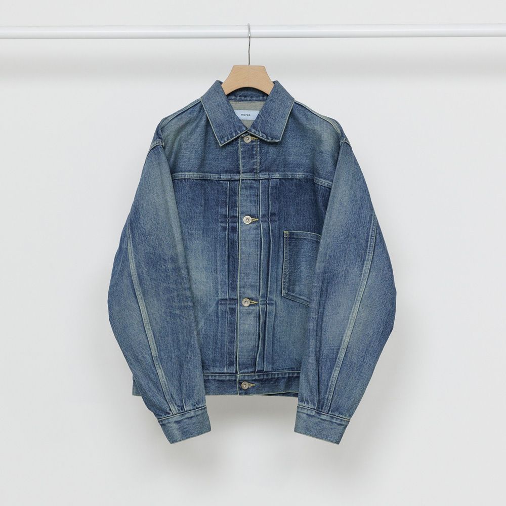 DENIM JACKET - INDIGO V.W / オーガニックコットン 13.5oz セルビッチデニム - TYPE-1 デニムジャケット / M26A10BL11C