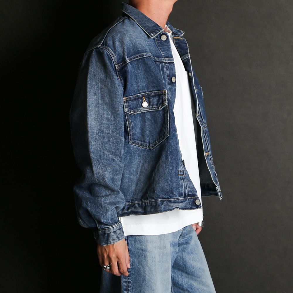 ×HAGUN / 2ND TYPE LAGE TRACKER JACKET - BLUE / デニムジャケット / VTM-25-O-108