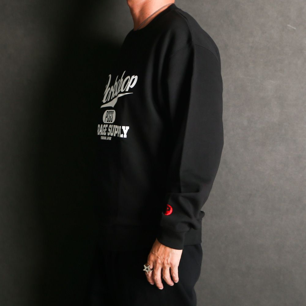 SCRIPT COLLEGE SWEAT - BLACK / スウェット
