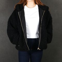 【レディース】 IPAMA イパマ - BLACK / ボア フードブルゾン (フリース) / LJXA0042033588