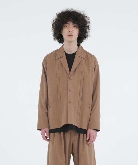WORSTED WOOL-LIKE TWILL JK / シャツジャケット / 378205