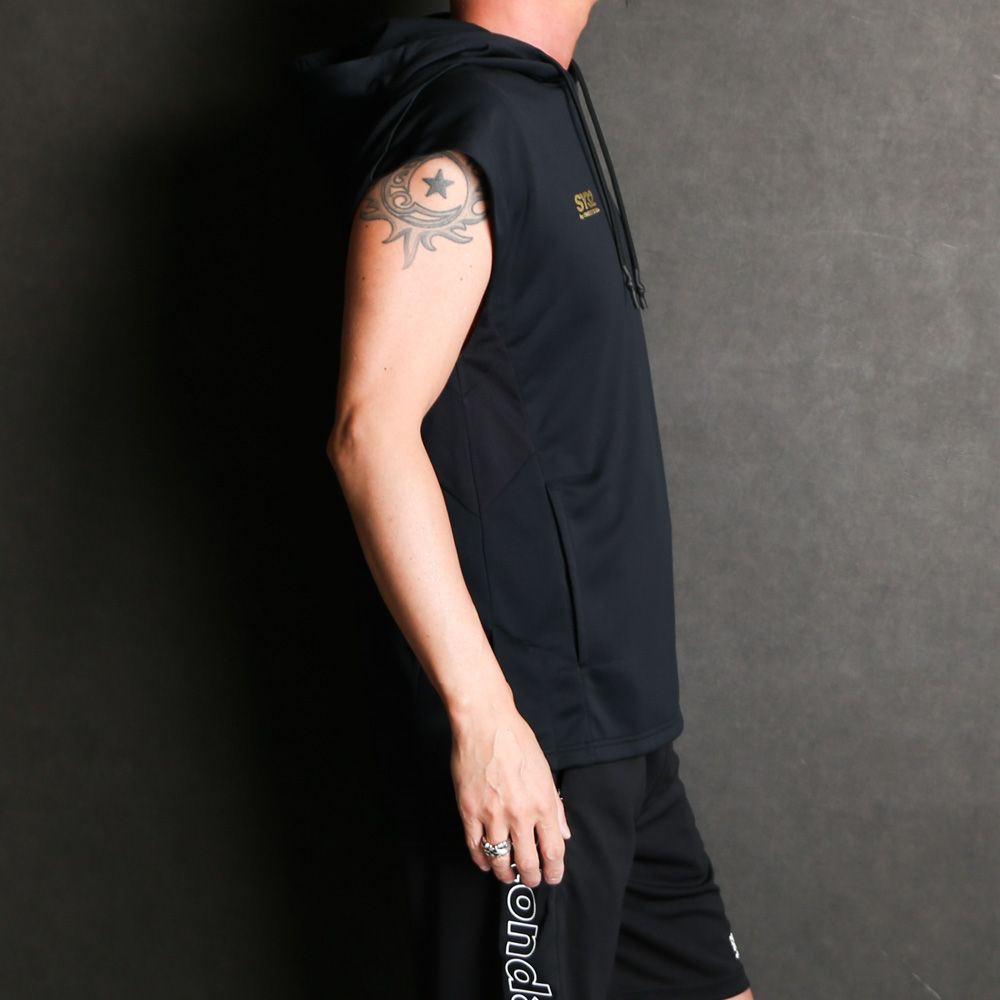 ACTIVE WORK OUT NOSLEVE HOODIE  / ノースリーブ パーカー / 14205