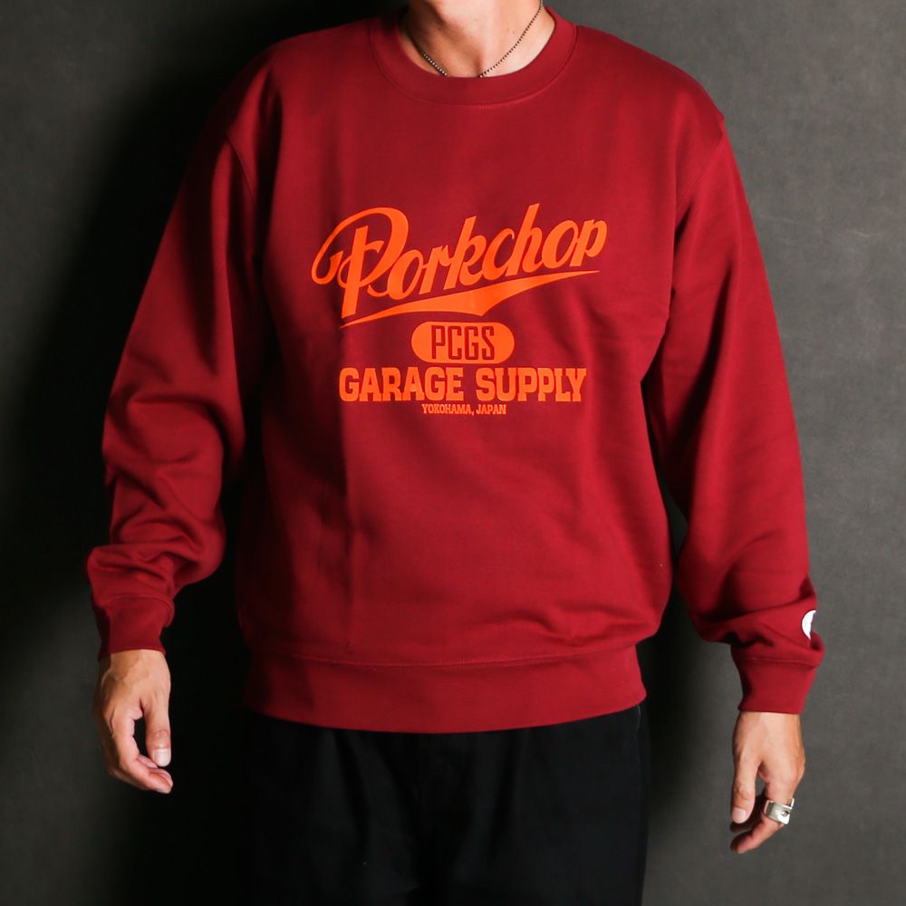 SCRIPT COLLEGE SWEAT - MAROON / スウェット