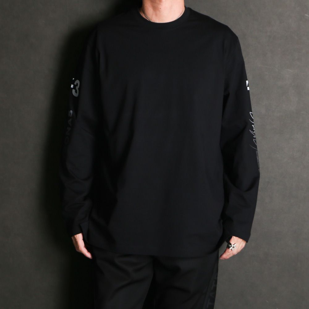 Y-3 MERCEDES-AMG PETRONAS FORMULA 1 TEAM CHAOS LOGO LONG SLEEVE TEE / Tシャツ / KR2372