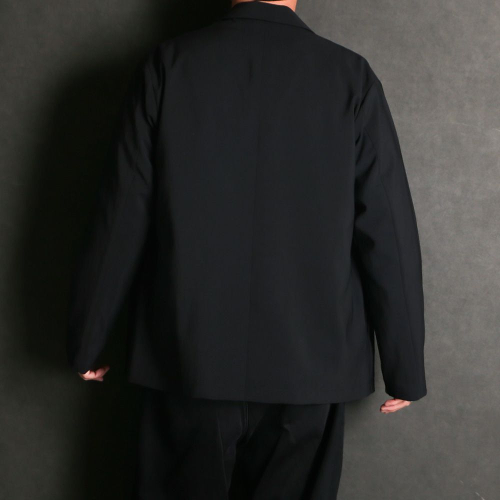 【ラスト1点-サイズ1】 STRETCH TECH JACKET - BLACK / テーラードジャケット / VTM-26-O-001