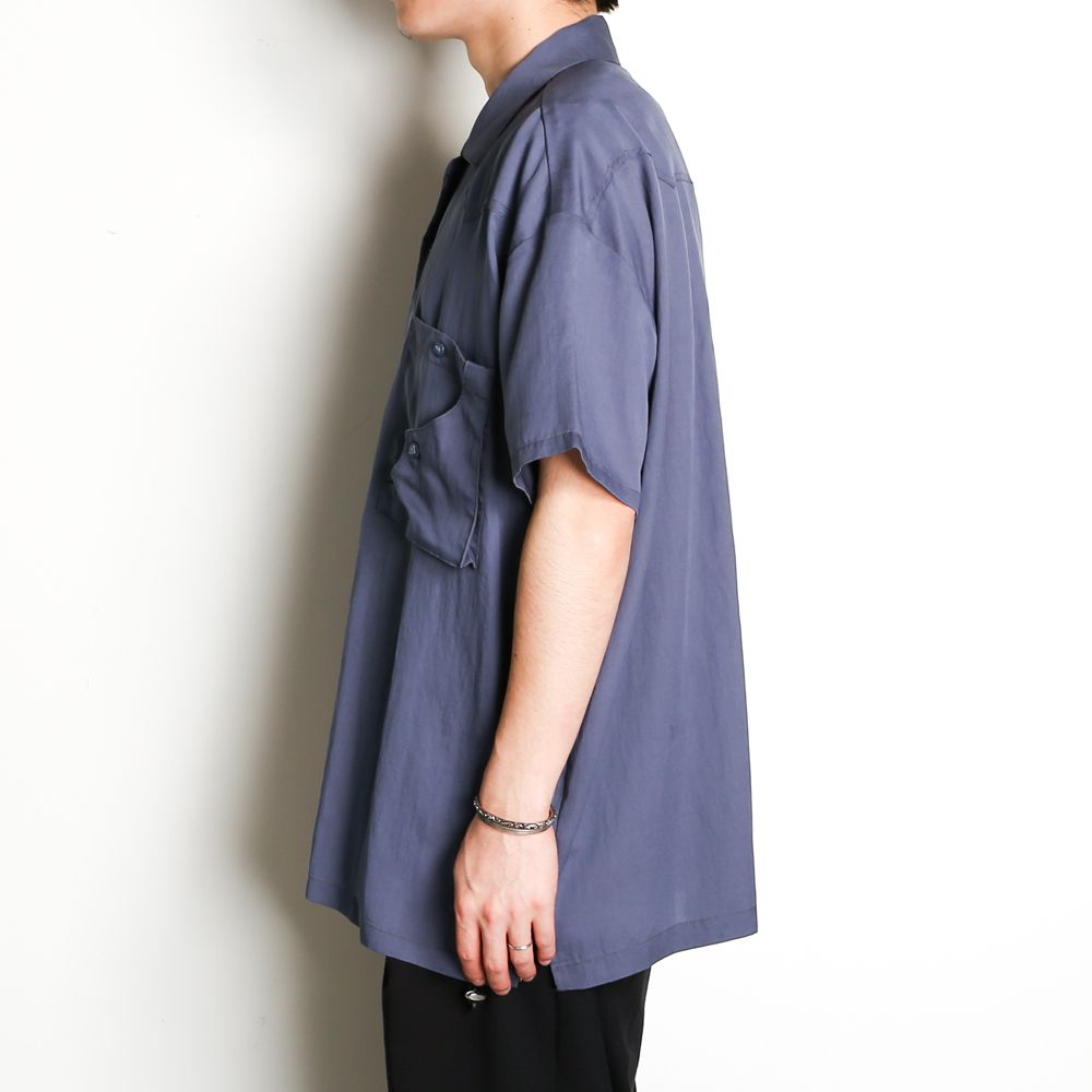 TE TWILL WIDE WESTERN H/S SH / ウエスタンヨーク ワイドシルエットシャツ / 379116