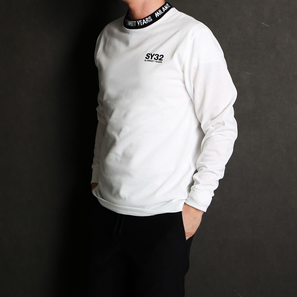 SY32 by SWEET YEARS - NECK DESIGN L/S TEE / ロングスリーブT SY32 by SWEET YEARS - NECK DESIGN L/S TEE / ロングスリーブT