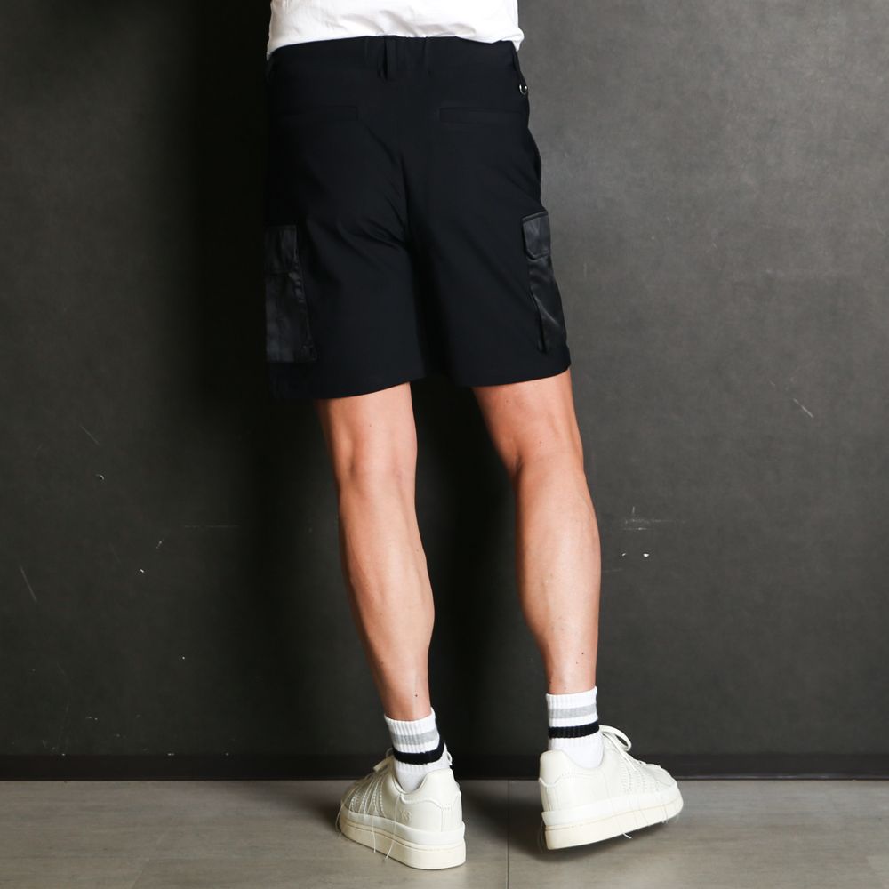 DARRELL CARGO SHORTS - BLACK / カーゴ ショートパンツ / RC40-HP-005