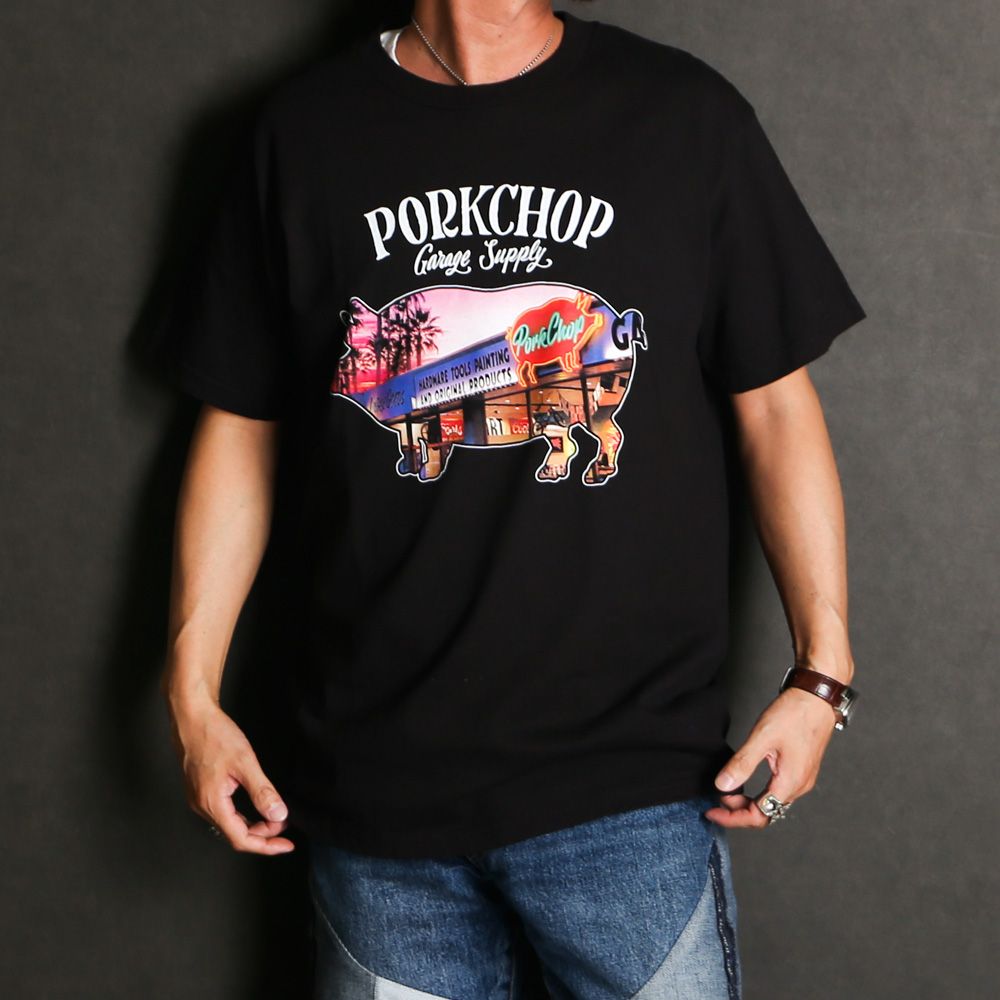 PCP STORE TEE - BLACK / ショートスリーブTシャツ
