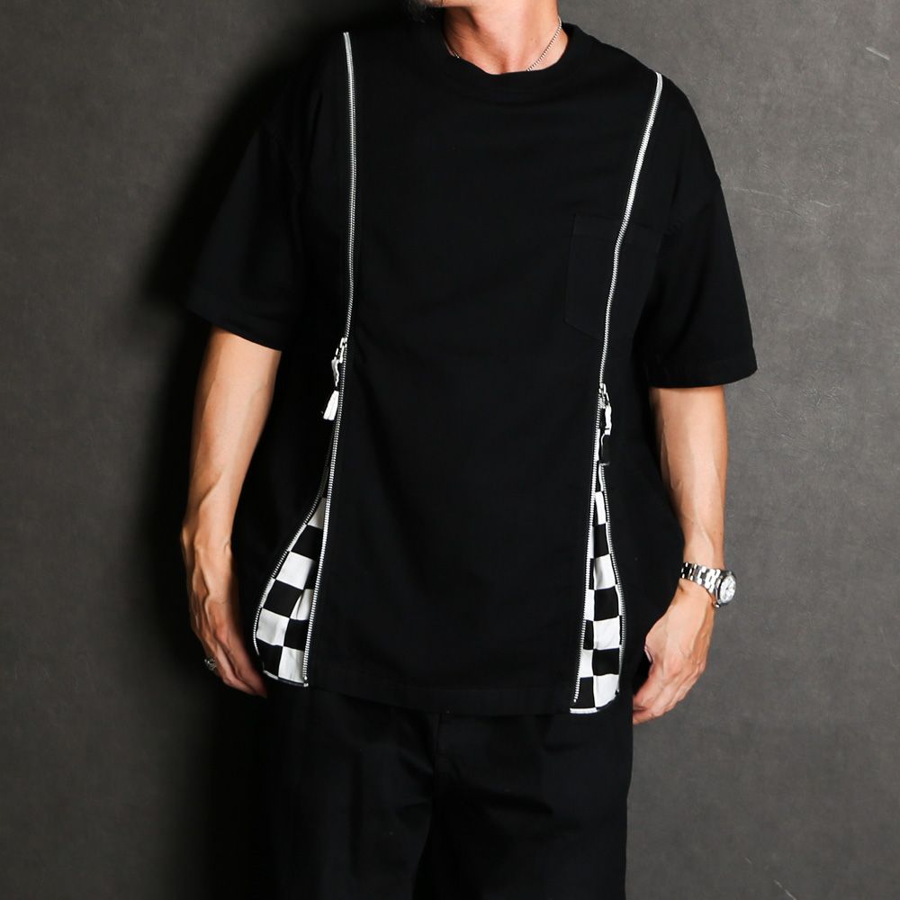 OLD PARK×MINEDENIM / Zip Wide Denim T-SH / MND-23SSOP001-97