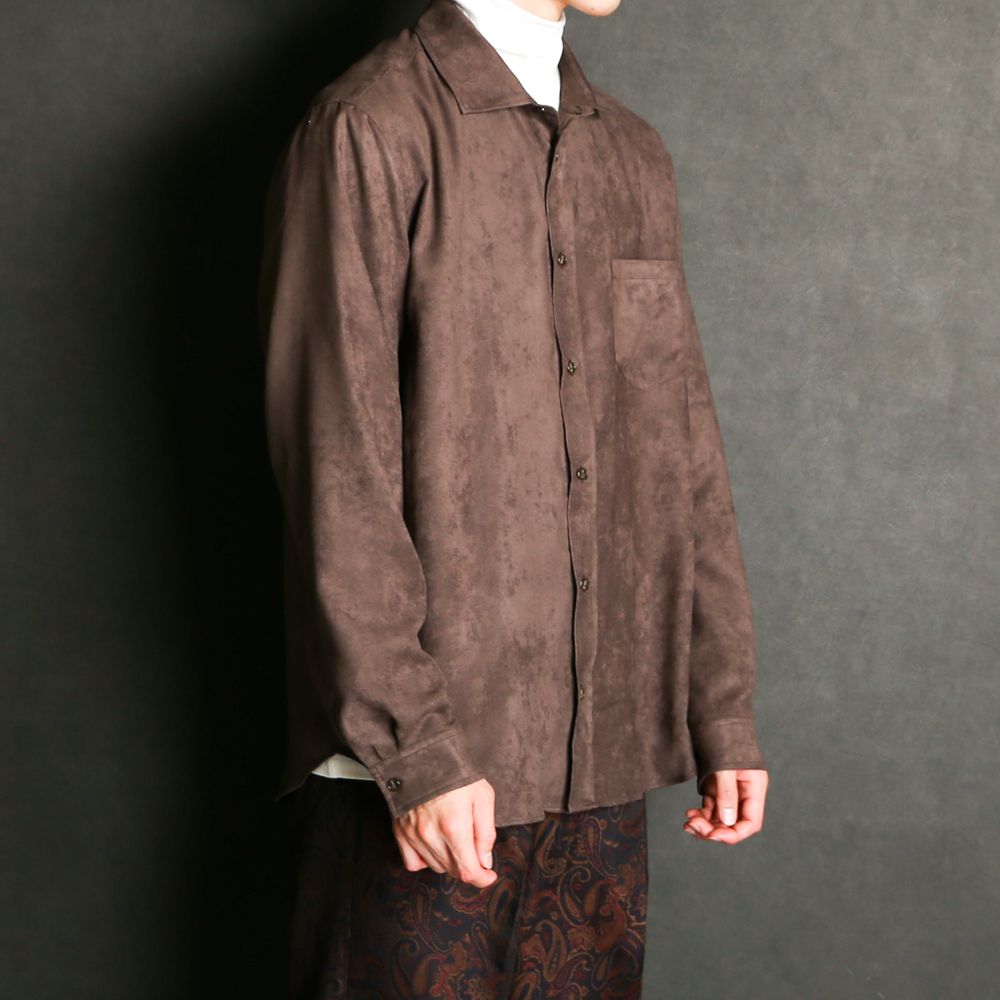 ECO SUEDE SH / エコスエード プレーンシャツ / 379207