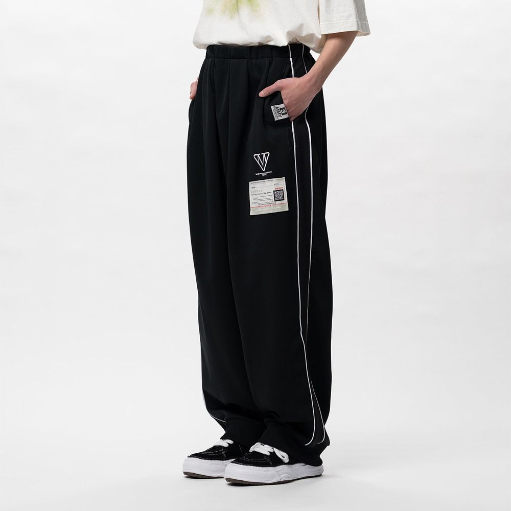 Amateur Sewn Like Track Pants - BLACK / アマチュア ソーン ライク トラックパンツ / A16PT582
