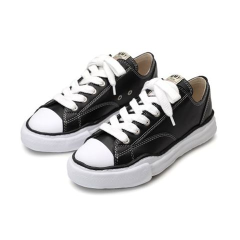 "PETERSON"(ピーターソン) original sole leather lowcut sneaker - BLACK / A06FW736