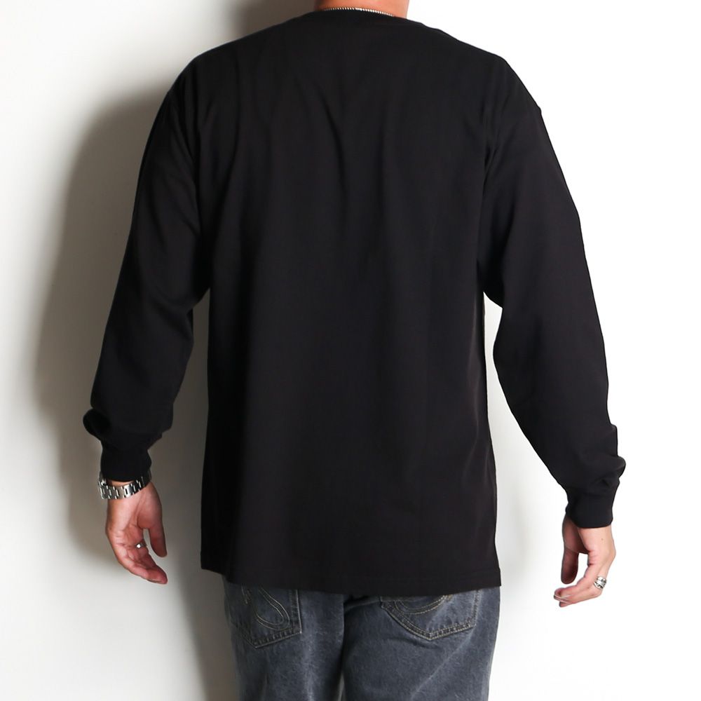 masses MESSENGER マシス ロングスリーブ カットソー ブラック MASSES - T-SHIRT L/S MSSM - Black / ロングスリーブ Tシャツ