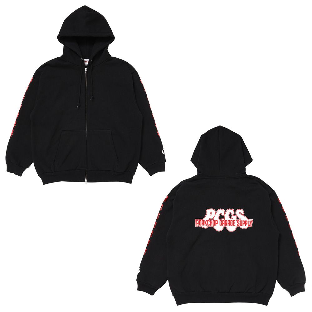 PP LOGO ZIP UP HOODIE / ジップアップパーカー