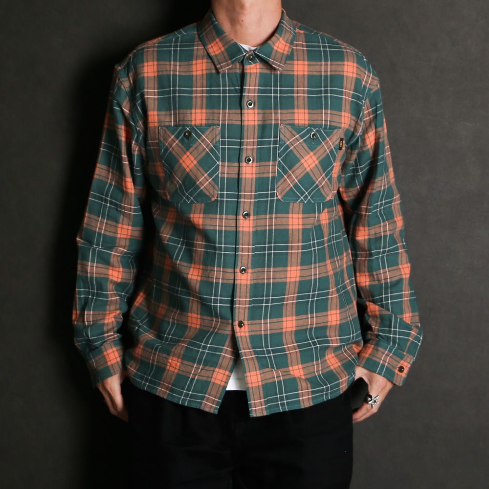 COTTON LINEN CHECK SHIRT / コットンリネン チェックシャツ / 26'RS-0206