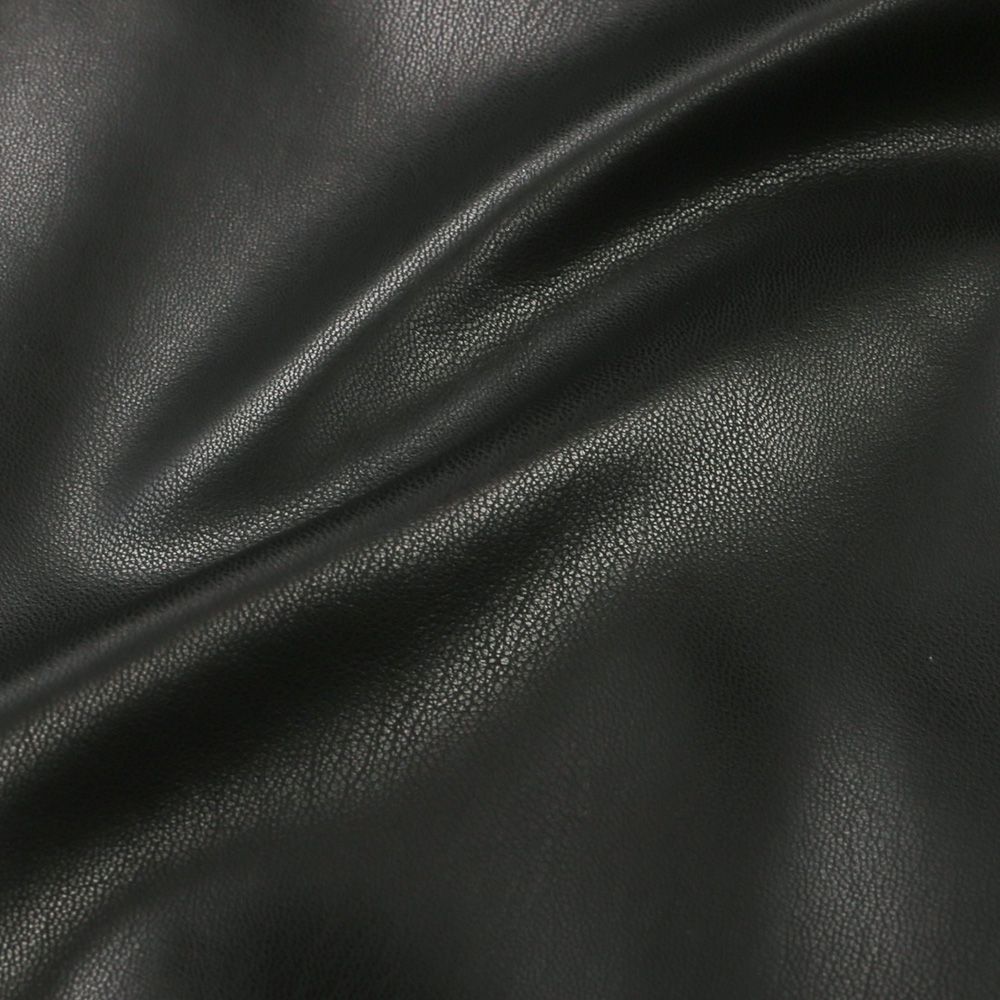 LEATHER OVER 3RD G - BLACK / エコレザージャケット / RC37-JK-006