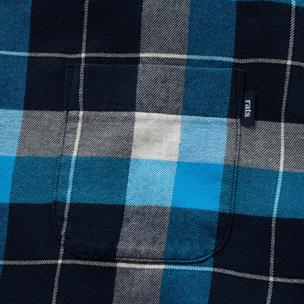 【ラスト1点-サイズL】 COTTON RAYON CHECK SHIRT / コットンレーヨンチェックシャツ / 25'RS-0306