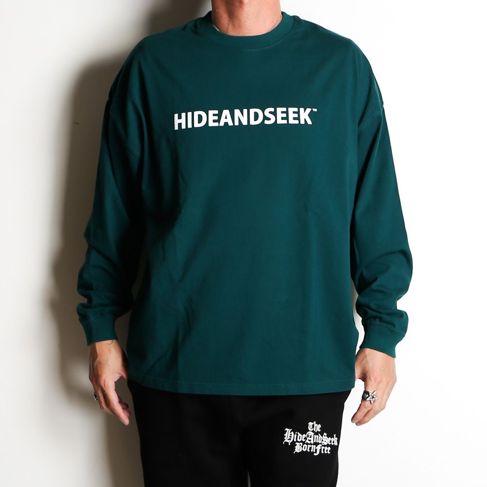 HideandSeek - 【ラスト1点-サイズL】 FAR EAST 1995 L/S Tee (24ss) - Green / ロングスリーブ  Tシャツ / HT-010824 | chemical conbination