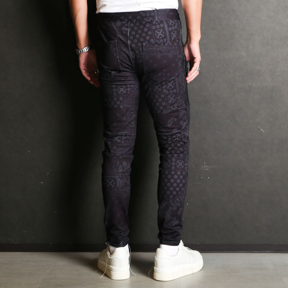 Johnson LINE HEAT PT - paisley BK / ジョンソンラインヒートパンツ / RC38-ST-009H