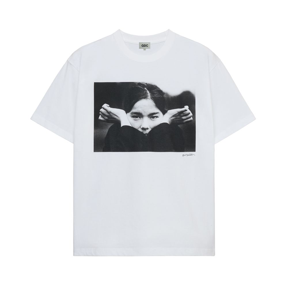 【Bjork by Kevin Cummins×GDC】 Monochrome Tee - WHITE / Tシャツ / GD0584