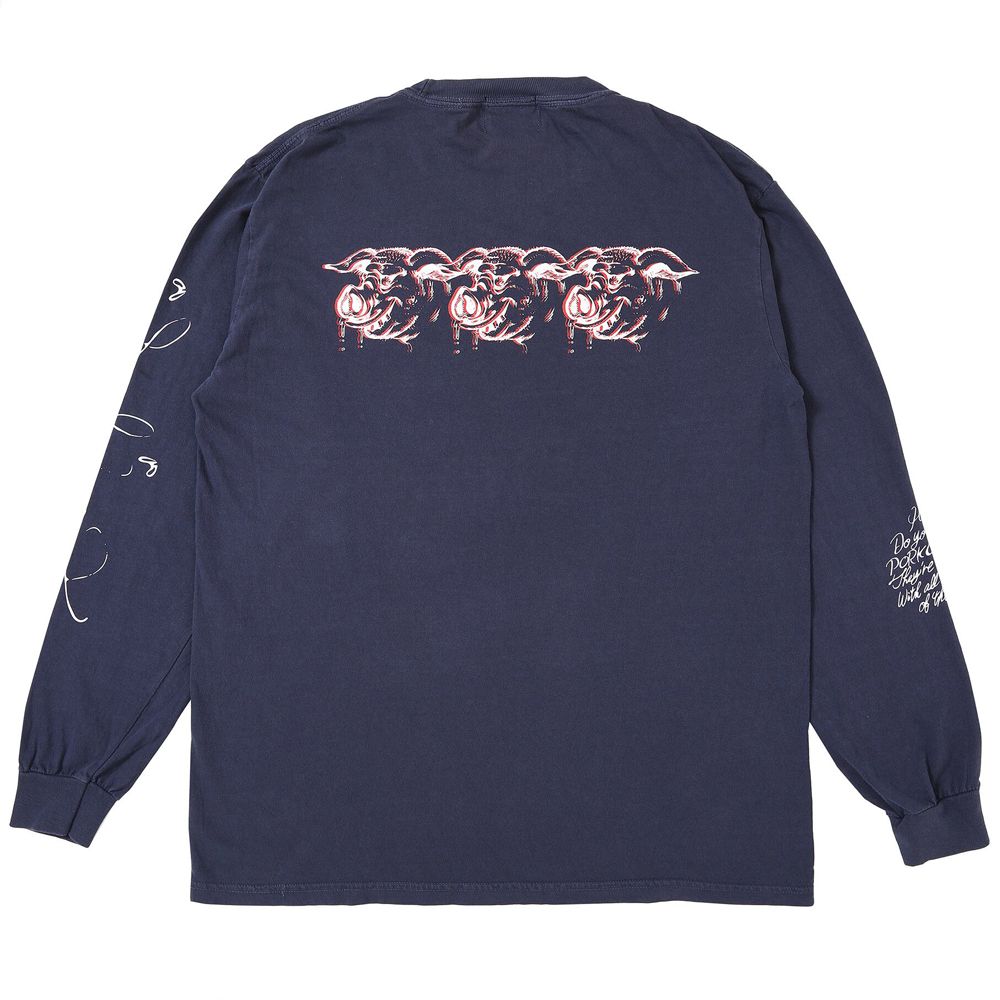 SCUM PORK L/S TEE - NAVY / ロングスリーブTシャツ