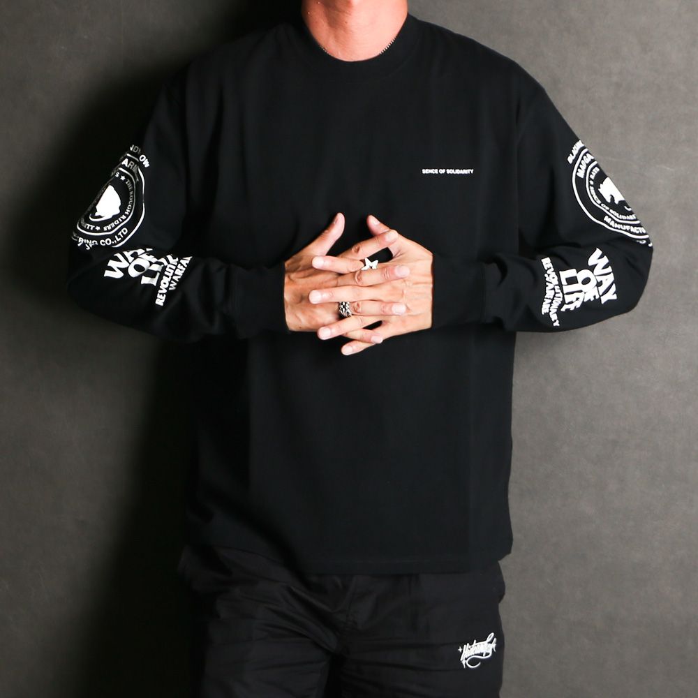 ひ*ち様 最終値下げ！ＲＡＴＳ ロンT RATS - TWO WHEEL L/S TEE - ORANGE / ロングスリーブ Tシャツ