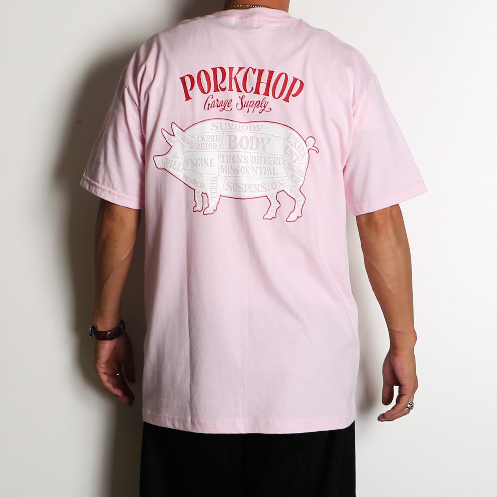 PCP BACK TEE - PINK / ショートスリーブTシャツ