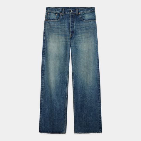 CLEAN CYLINDER FIT JEANS - INDIGO V.W / オーガニックコットン 13.5oz セルビッチデニム - クリーンシリンダーフィットジーンズ / M26A10PT12C