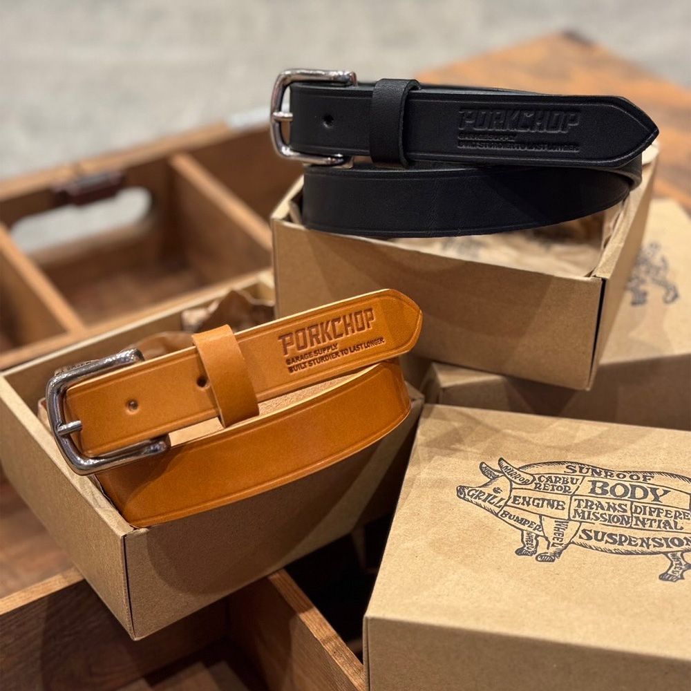 LEATER BELT 01 - BLACK / レザーベルト