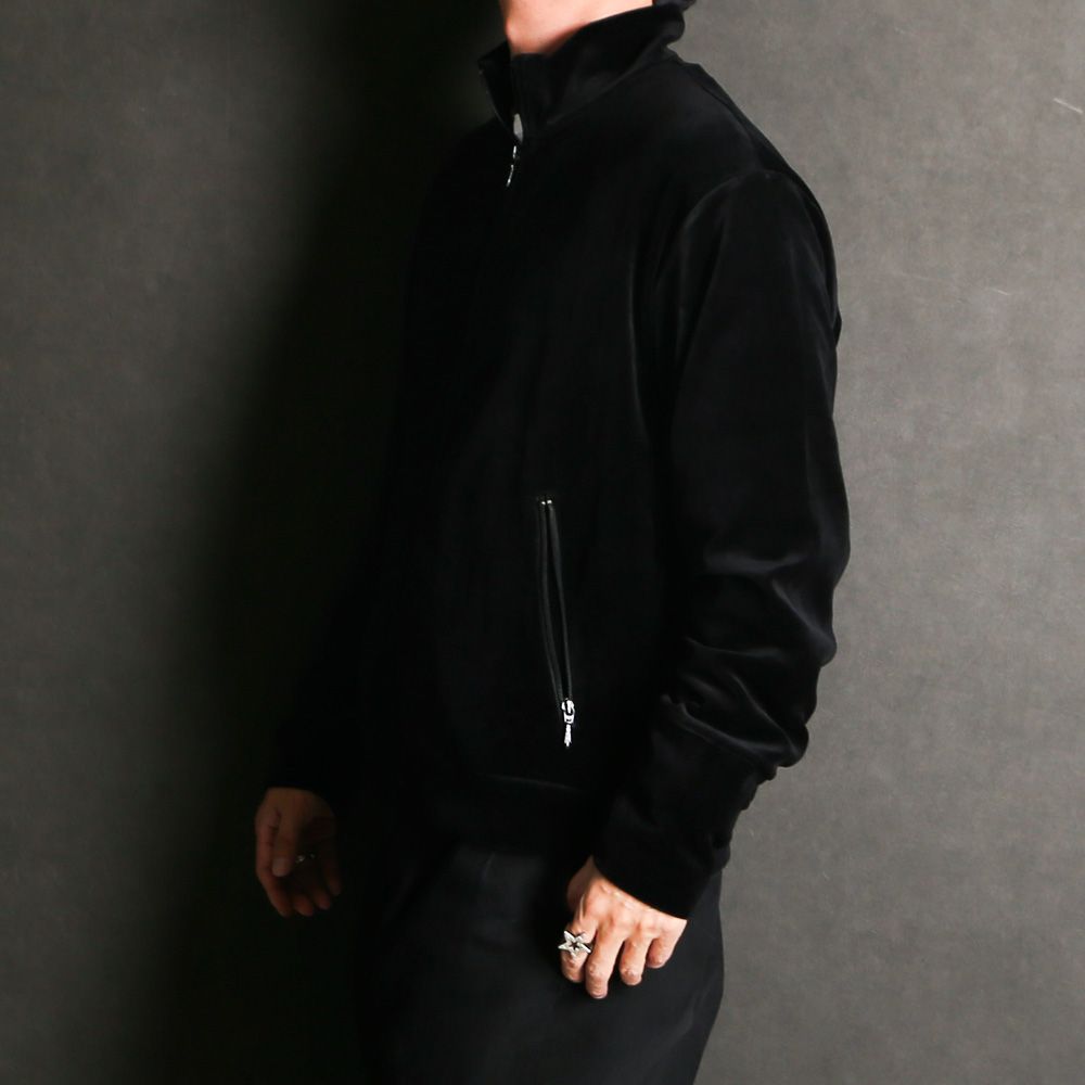 Full Zip Track Jacket - dark navy / オーガニッコットンベロア - フルジップトラックジャケット / M25C19CS01C