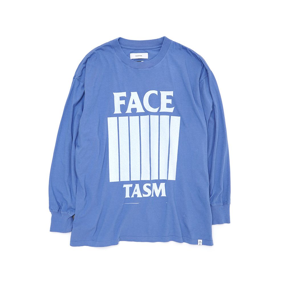 【ラスト1点-サイズ5】 7 BARS LONG SLEEVE TEE - BLUE / グラフィック Tシャツ / KR-TEE-U03