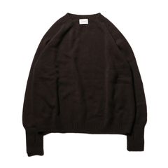 Seamless knit sweater - Wool & cashmere & silk / シームレス クルーネックセーター - ウール & カシミヤ & シルク / SN-592H