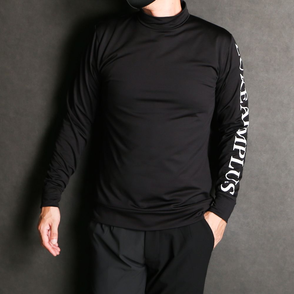 BACK BIG LOGO HIGH NECK T-SHIRTS / バックロゴ モックネックTシャツ / LAT-22002