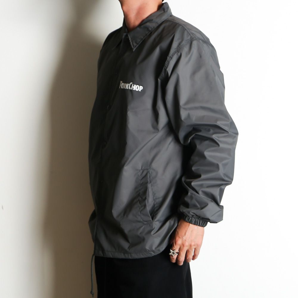 BURNING LOGO COACH JKT - CEMENT / コーチジャケット