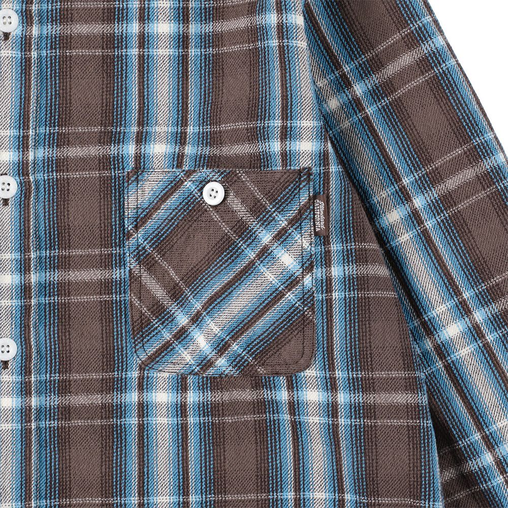 SD Flannel Check Shirt - Black / フランネルチェックシャツ / SHOLE300
