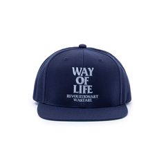 EMBROIDERY CAP "WAY OF LIFE" - NAVY × PEARL BLUE / 24'SPA-0102