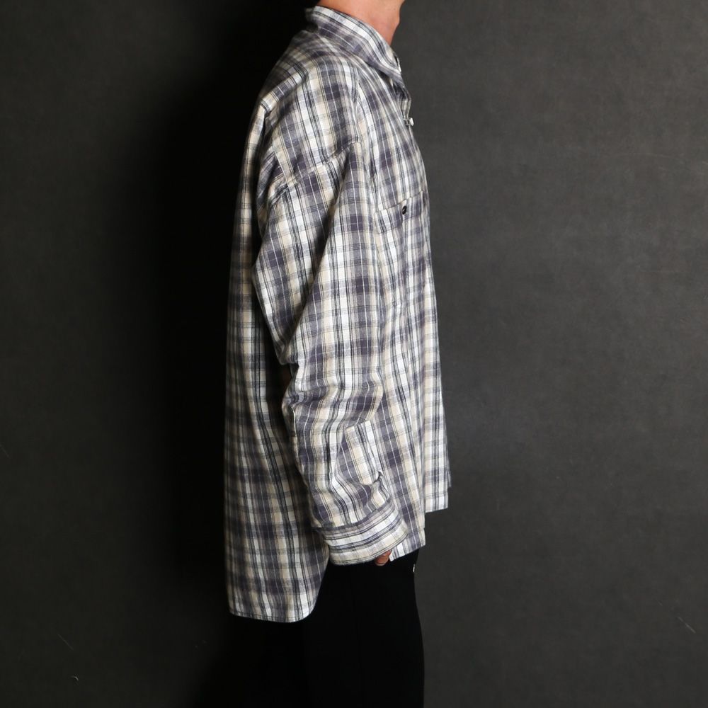Check Long Sleeve Shirt - Black / チェック ロングスリーブ シャツ / J17SH186