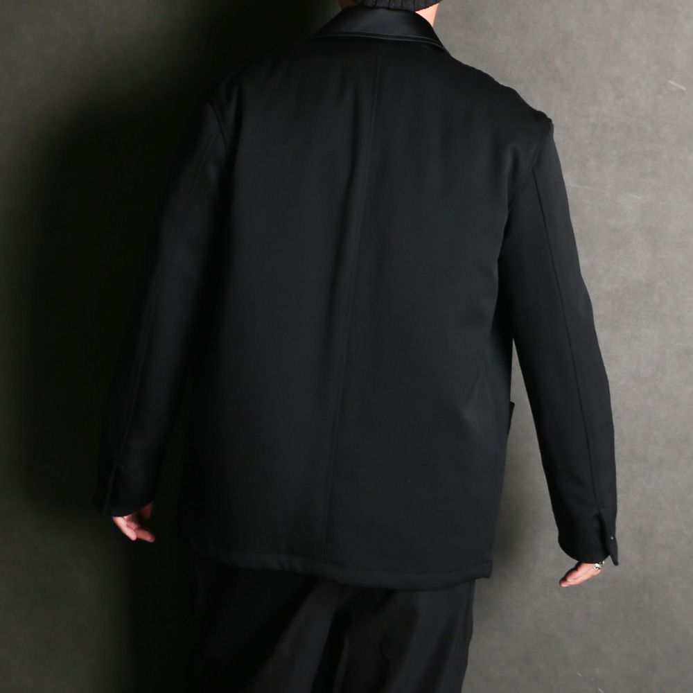 TUXEDO COVERALL - BLACK / ポロワース タキシードクロス - タキシードカバーオール / A25C11JK01C