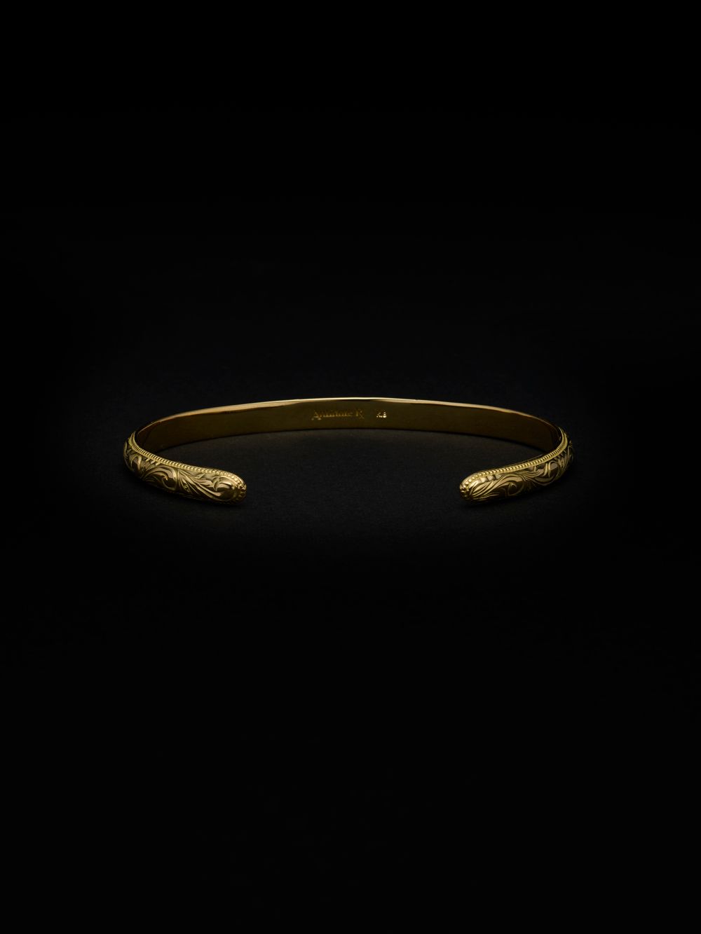 Engraved Narrow Bangle / バングル / RX-612-2