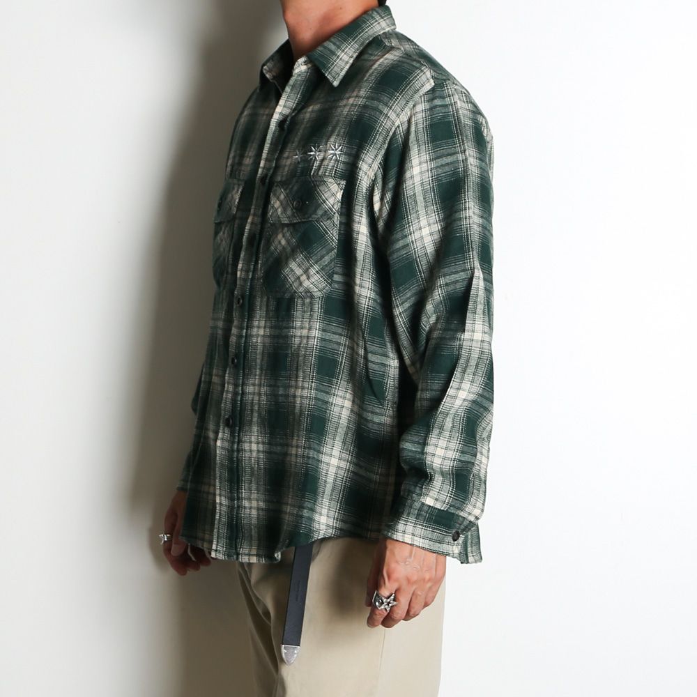 Flannel Shirt - Green / フランネルシャツ / GD0468