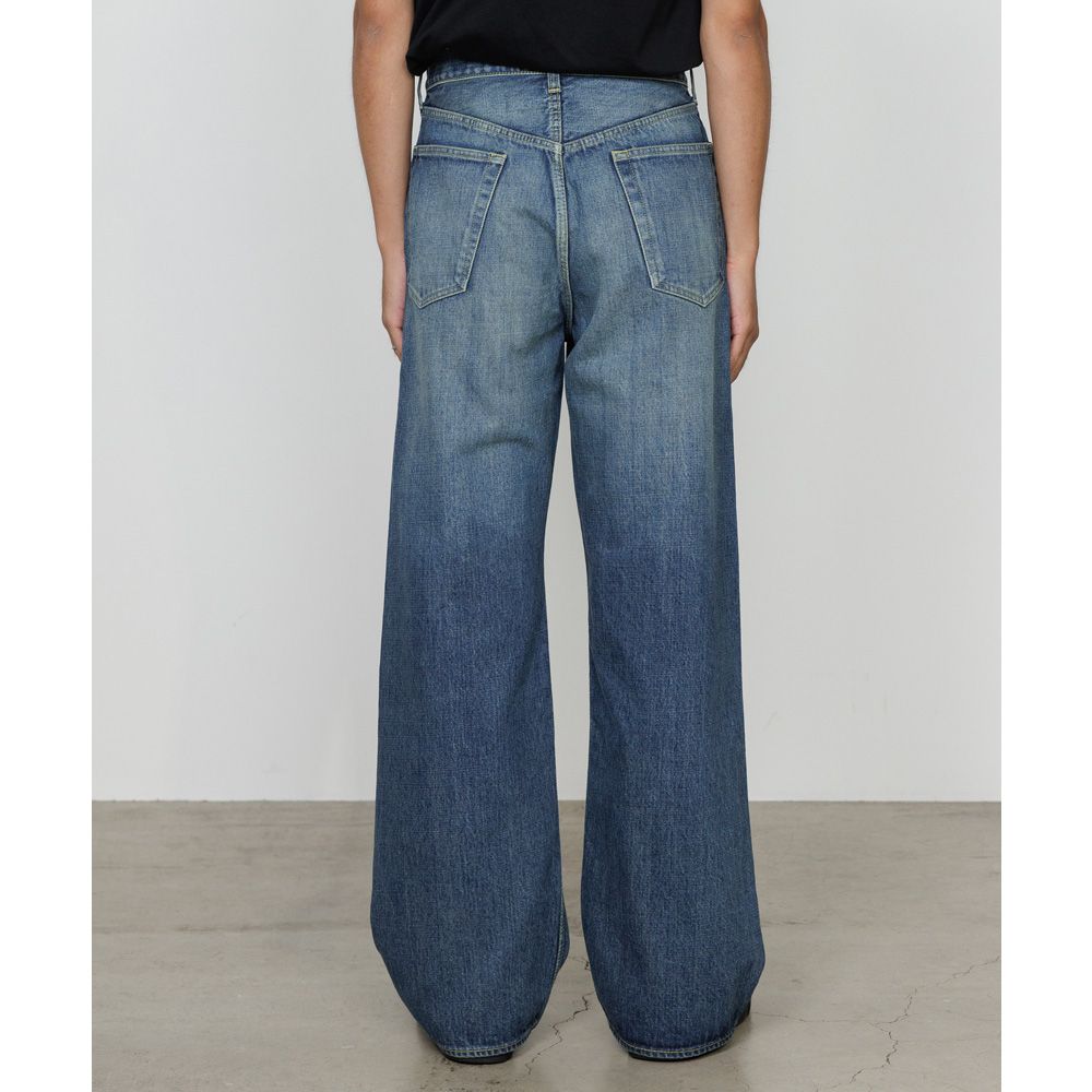 CLEAN CYLINDER FIT JEANS - INDIGO V.W / オーガニックコットン 13.5oz セルビッチデニム - クリーンシリンダーフィットジーンズ / M26A10PT12C